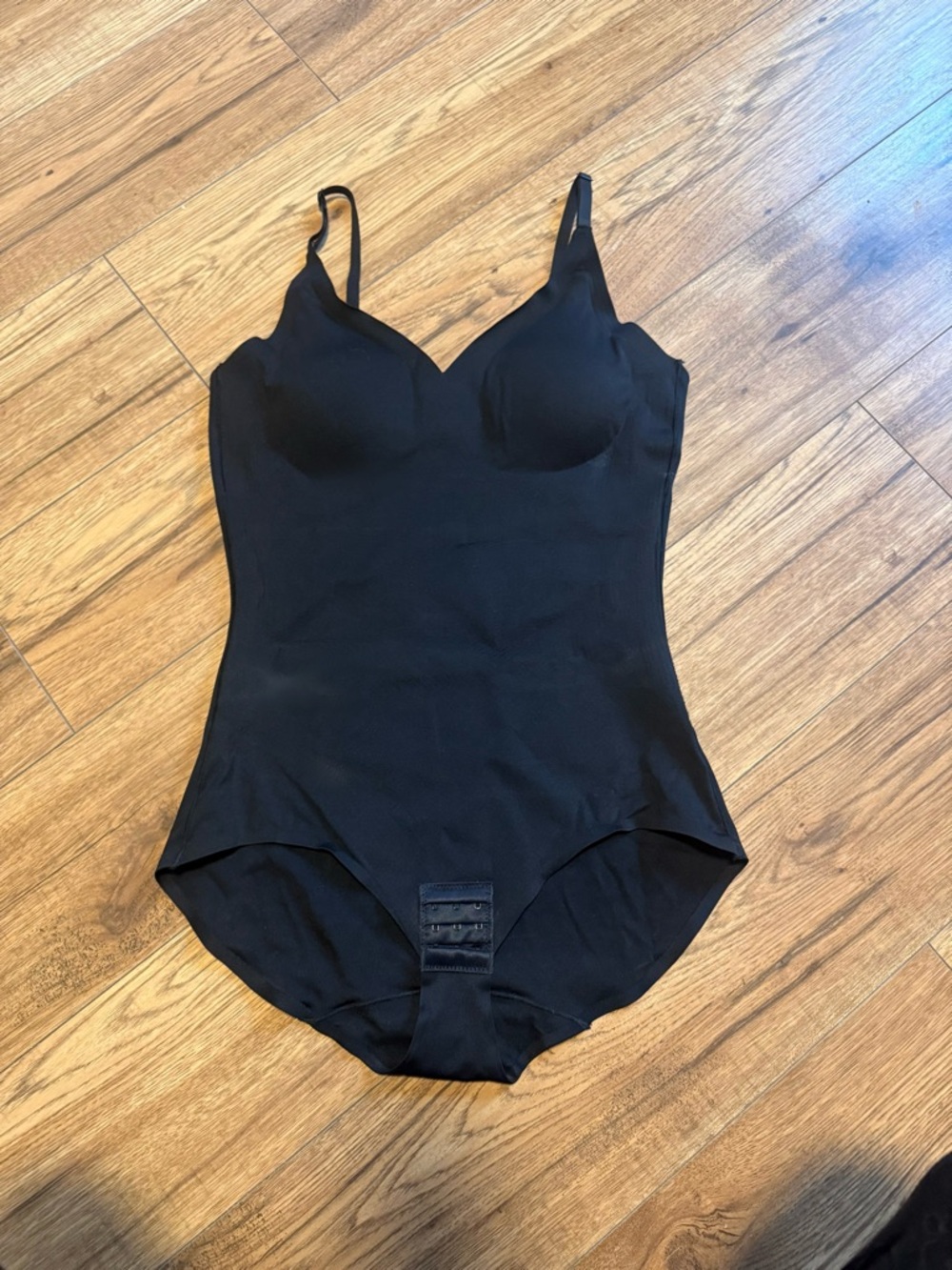 Black Shapewear Bodysuit with Built-In Cups